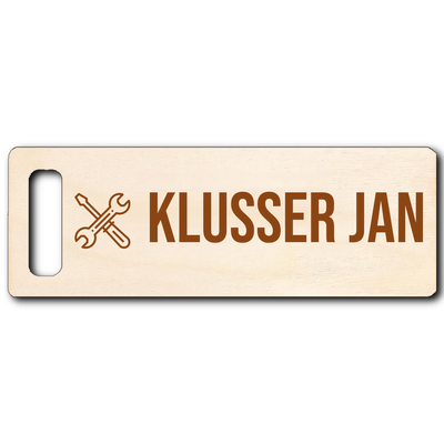 Sleutelhanger 'Eenvoudig' 7.5 x 2.5 cm